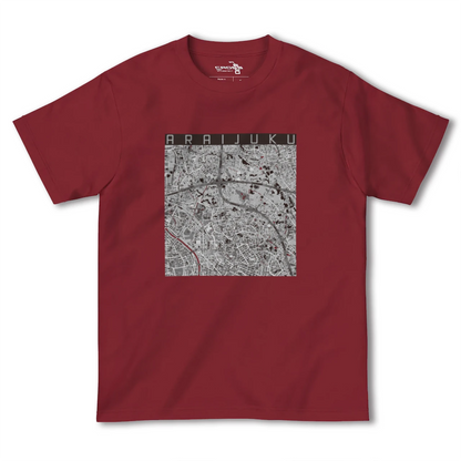 【新井宿（埼玉県）】地図柄ヘビーウェイトTシャツ