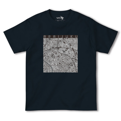【新井宿（埼玉県）】地図柄ヘビーウェイトTシャツ