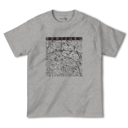 【新井宿（埼玉県）】地図柄ヘビーウェイトTシャツ