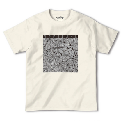 【新井宿（埼玉県）】地図柄ヘビーウェイトTシャツ