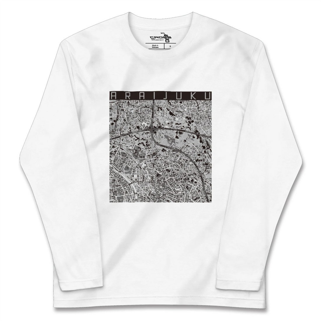 【新井宿(埼玉県)】地図柄ロングスリーブTシャツ