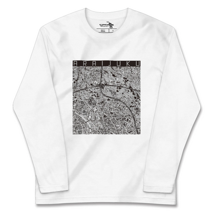 【新井宿（埼玉県）】地図柄ロングスリーブTシャツ