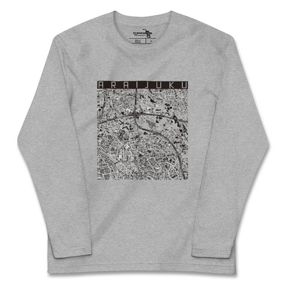 【新井宿（埼玉県）】地図柄ロングスリーブTシャツ