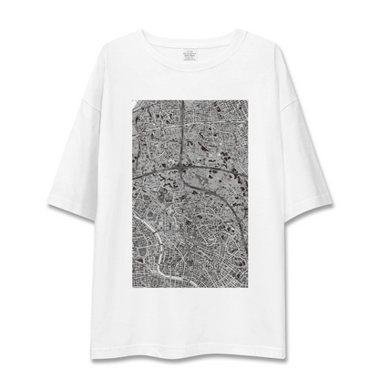 【新井宿（埼玉県）】地図柄ビッグシルエットTシャツ