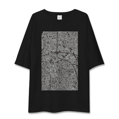 【新井宿（埼玉県）】地図柄ビッグシルエットTシャツ