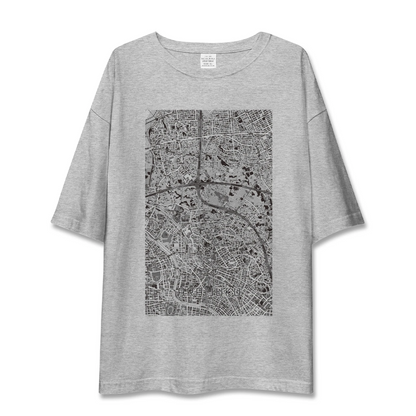 【新井宿（埼玉県）】地図柄ビッグシルエットTシャツ