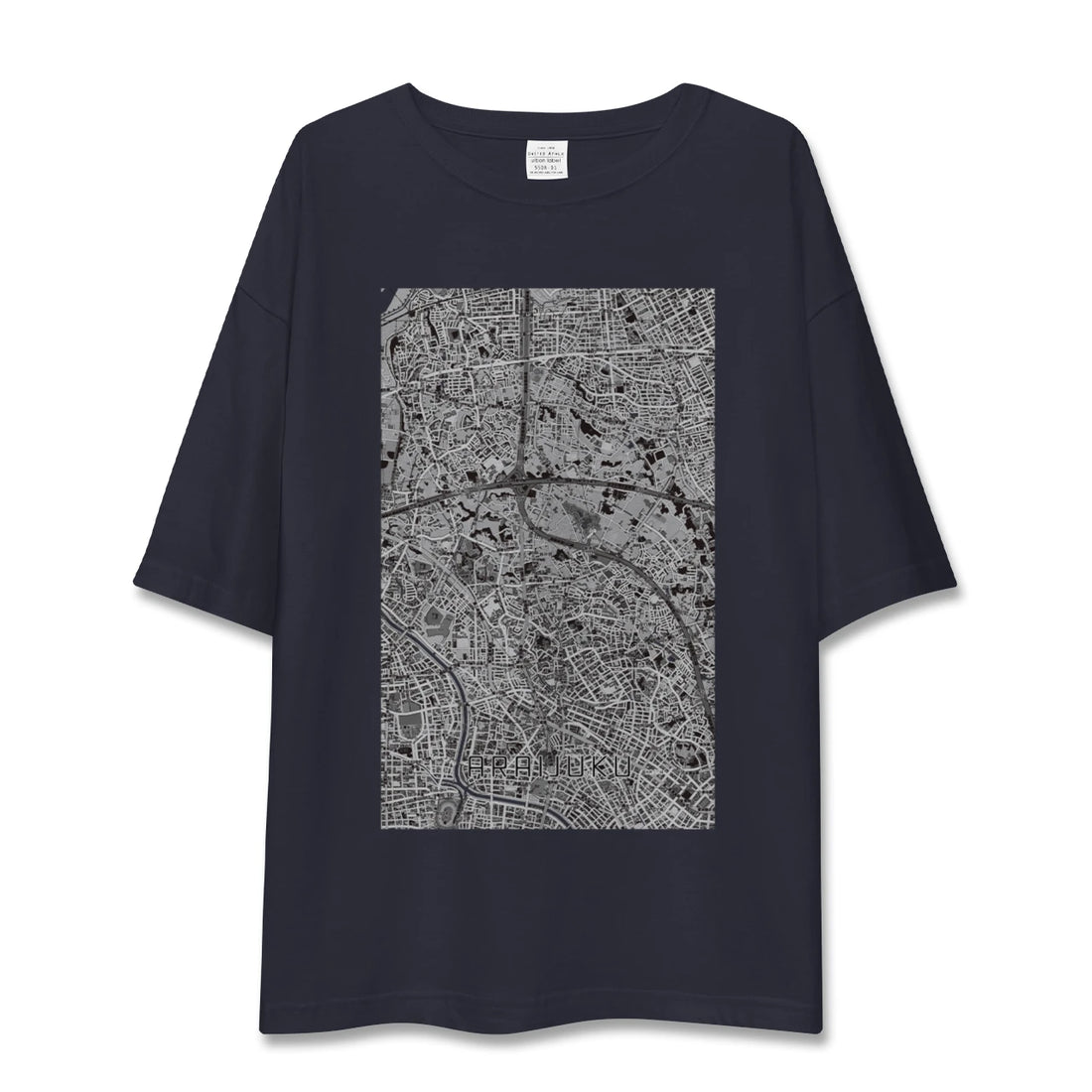 【新井宿（埼玉県）】地図柄ビッグシルエットTシャツ