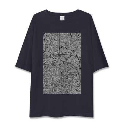 【新井宿（埼玉県）】地図柄ビッグシルエットTシャツ