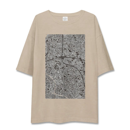 【新井宿（埼玉県）】地図柄ビッグシルエットTシャツ