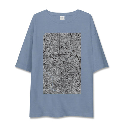 【新井宿（埼玉県）】地図柄ビッグシルエットTシャツ