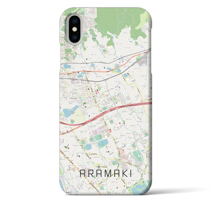 【荒牧（兵庫県）】地図柄iPhoneケース（バックカバータイプ）