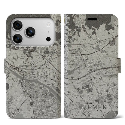 【荒牧（兵庫県）】地図柄iPhoneケース（手帳タイプ）