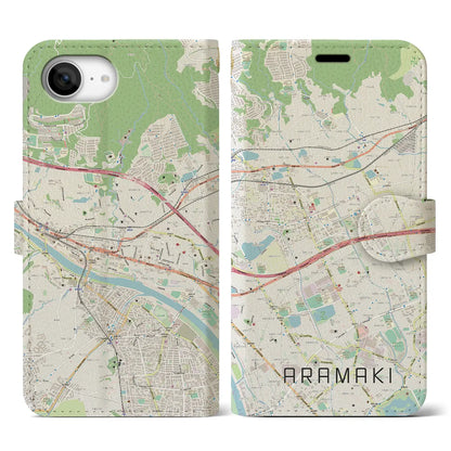 【荒牧（兵庫県）】地図柄iPhoneケース（手帳タイプ）