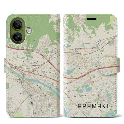 【荒牧（兵庫県）】地図柄iPhoneケース（手帳タイプ）