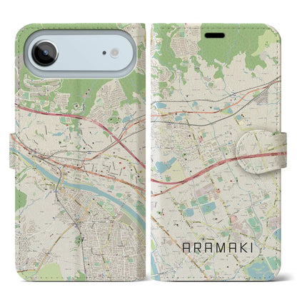 【荒牧（兵庫県）】地図柄iPhoneケース（手帳タイプ）