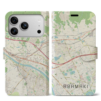 【荒牧（兵庫県）】地図柄iPhoneケース（手帳タイプ）