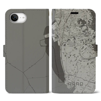 【荒尾（熊本県）】地図柄iPhoneケース（手帳タイプ）