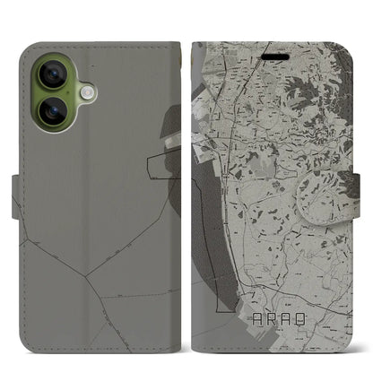 【荒尾（熊本県）】地図柄iPhoneケース（手帳タイプ）