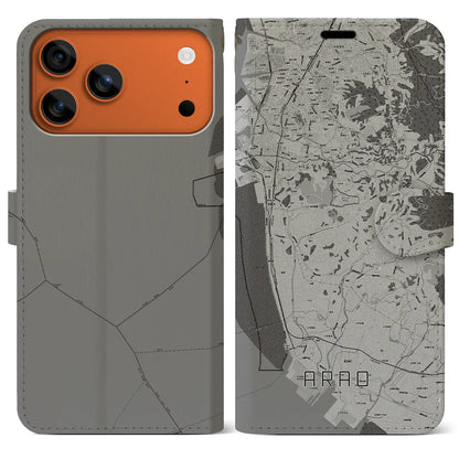 【荒尾（熊本県）】地図柄iPhoneケース（手帳タイプ）