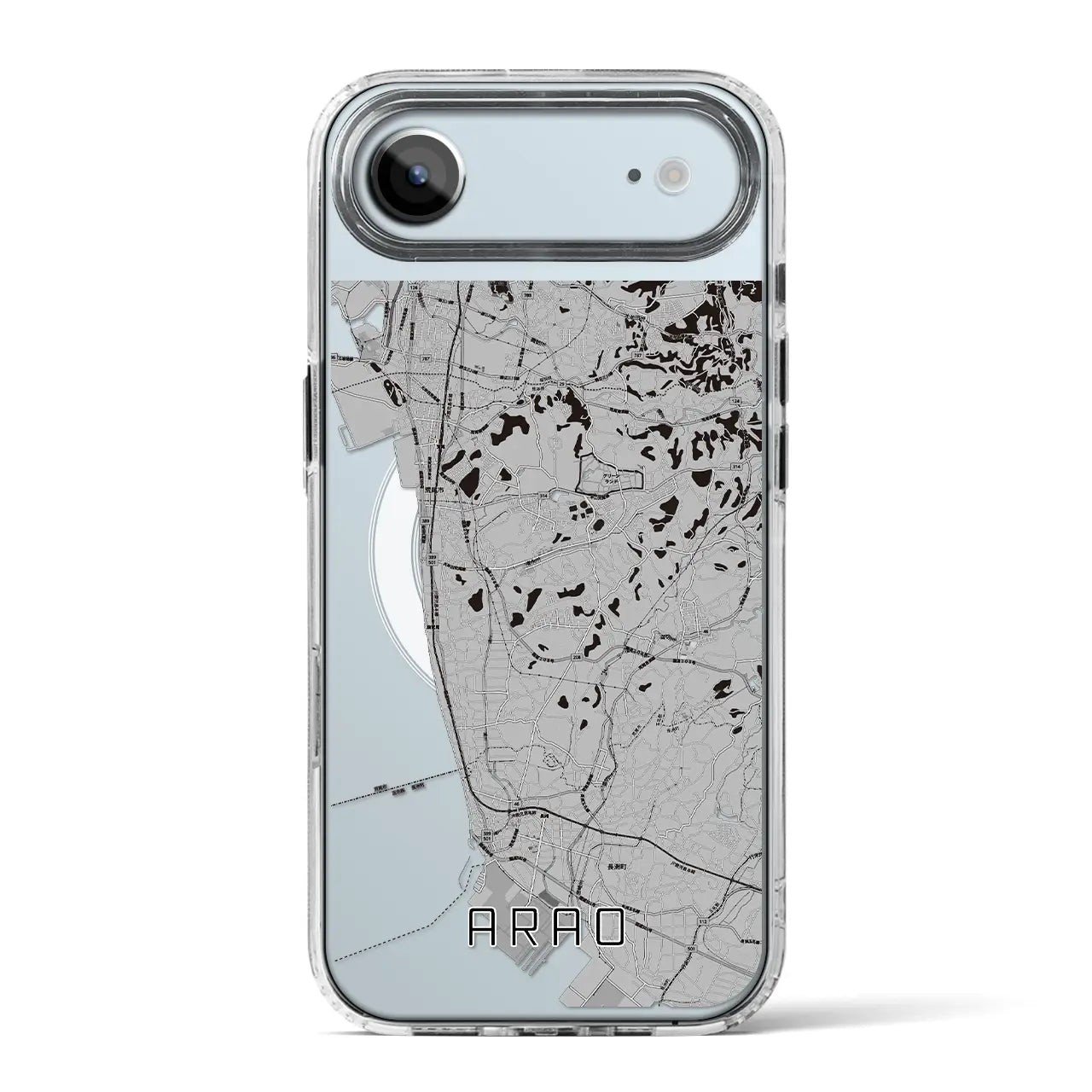 【荒尾（熊本県）】地図柄iPhoneケース（MagSafeタイプ）