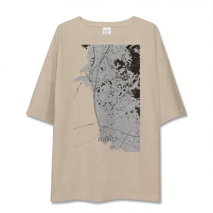 【荒尾（熊本県）】地図柄ビッグシルエットTシャツ