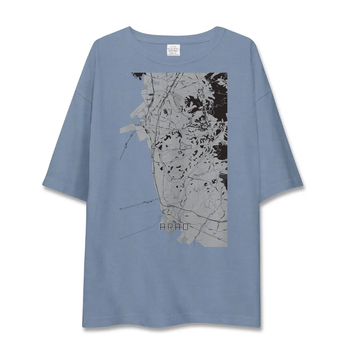 【荒尾（熊本県）】地図柄ビッグシルエットTシャツ