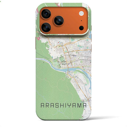 【嵐山（京都府）】地図柄iPhoneケース（バックカバータイプ）