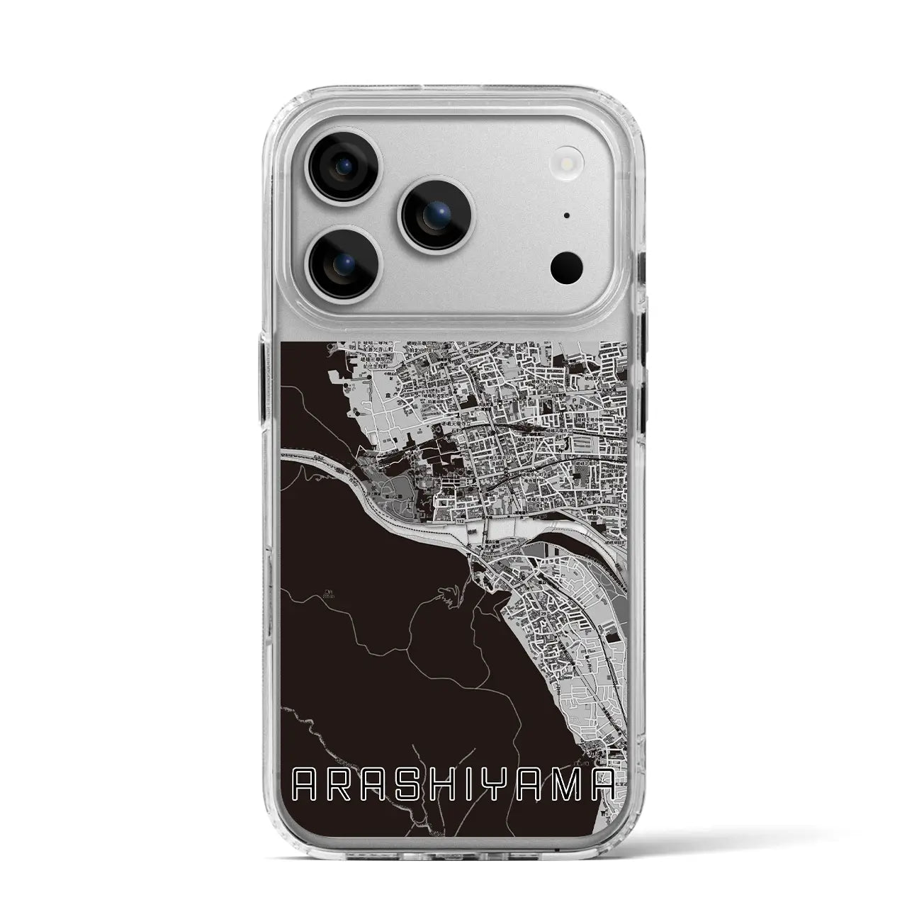 【嵐山（京都府）】地図柄iPhoneケース（MagSafeタイプ）