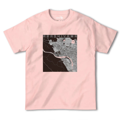 【嵐山（京都府）】地図柄ヘビーウェイトTシャツ