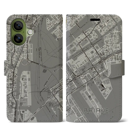 【有明（東京都）】地図柄iPhoneケース（手帳タイプ）