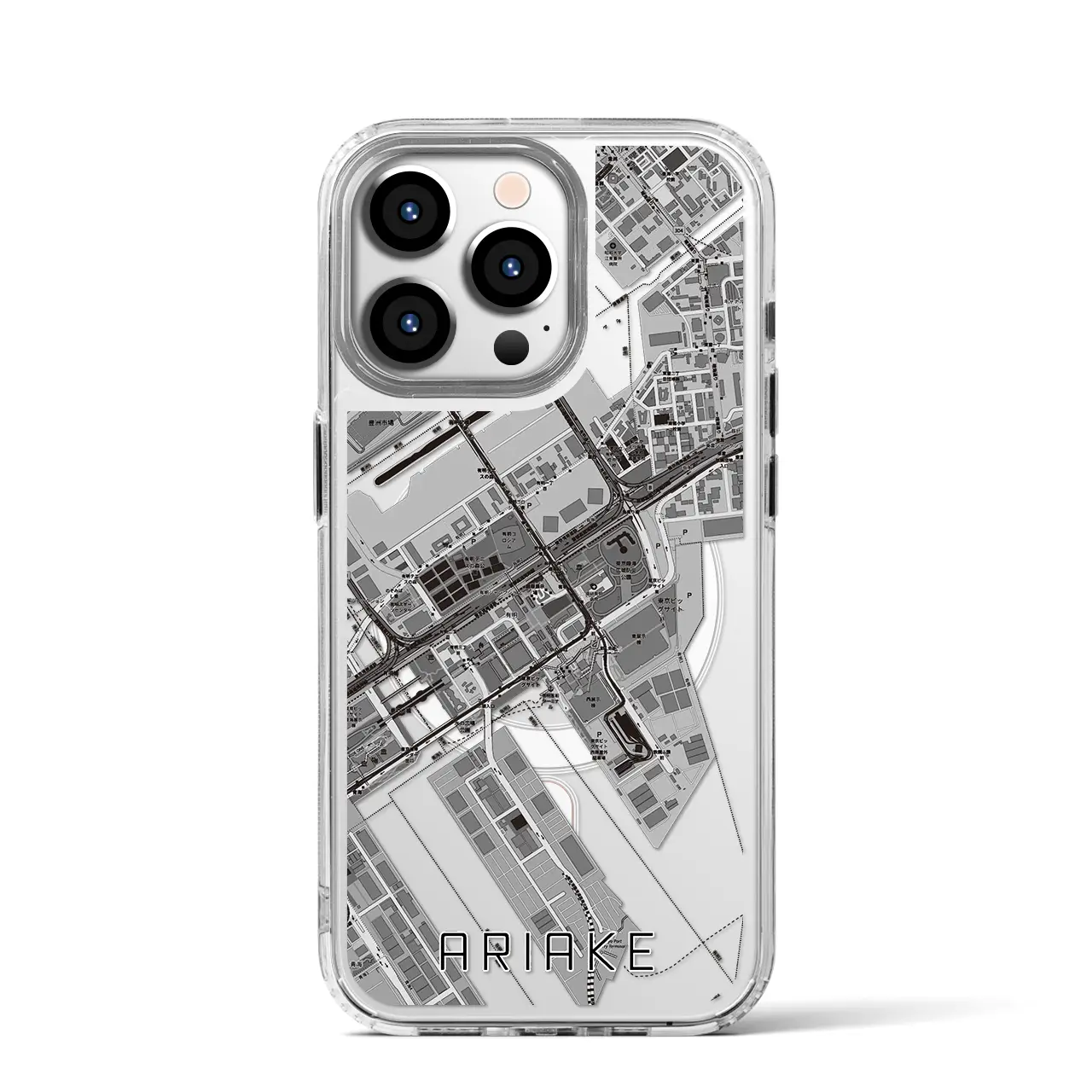 【有明（東京都）】地図柄iPhoneケース（MagSafeタイプ）