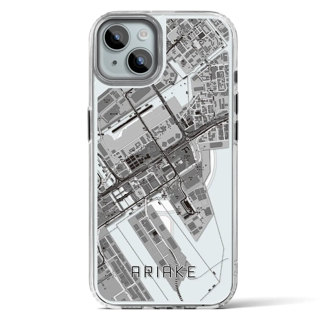 【有明（東京都）】地図柄iPhoneケース（MagSafeタイプ）