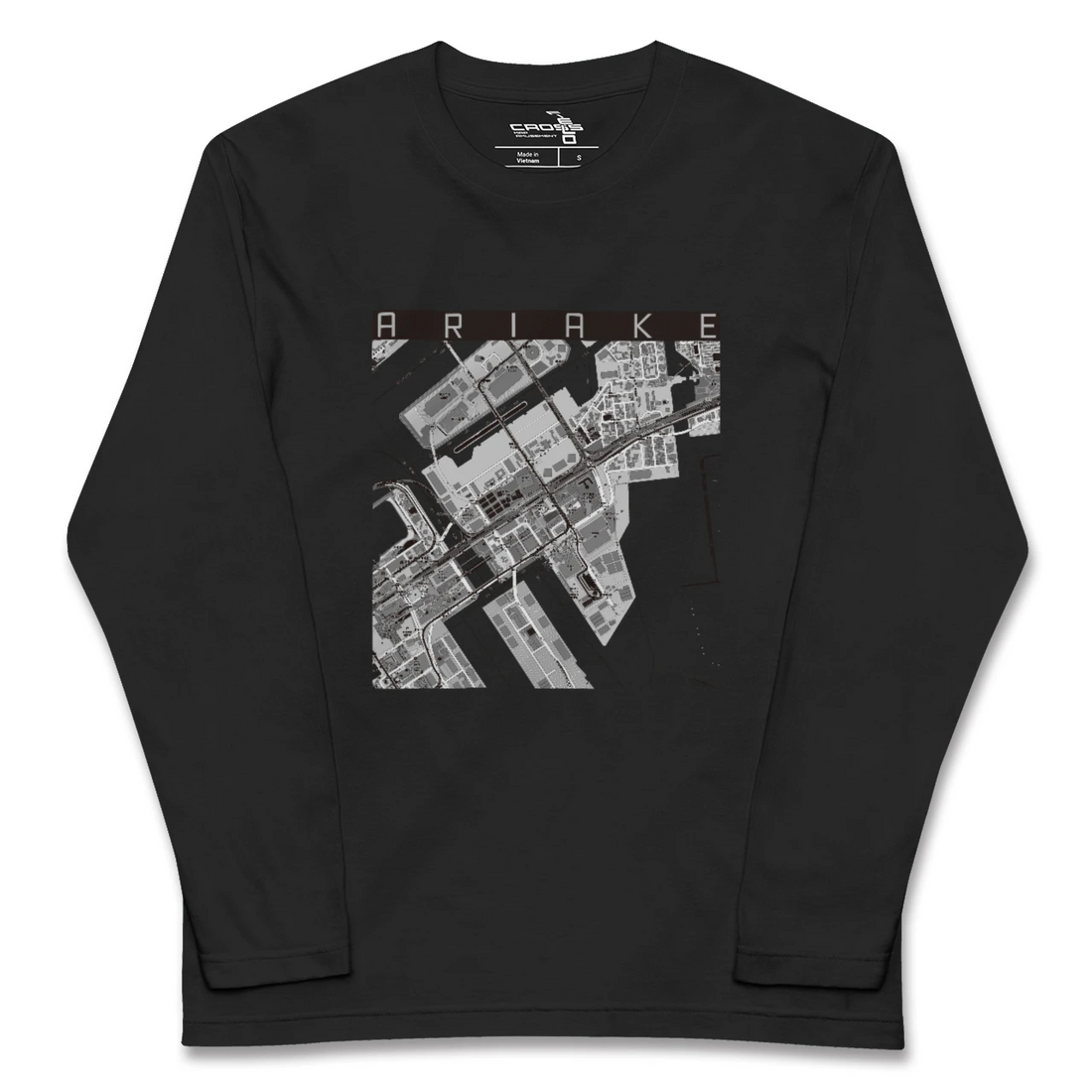 【有明(東京都)】地図柄ロングスリーブTシャツ