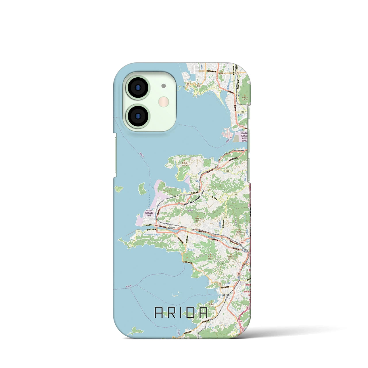 【有田（和歌山県）】地図柄iPhoneケース（バックカバータイプ）