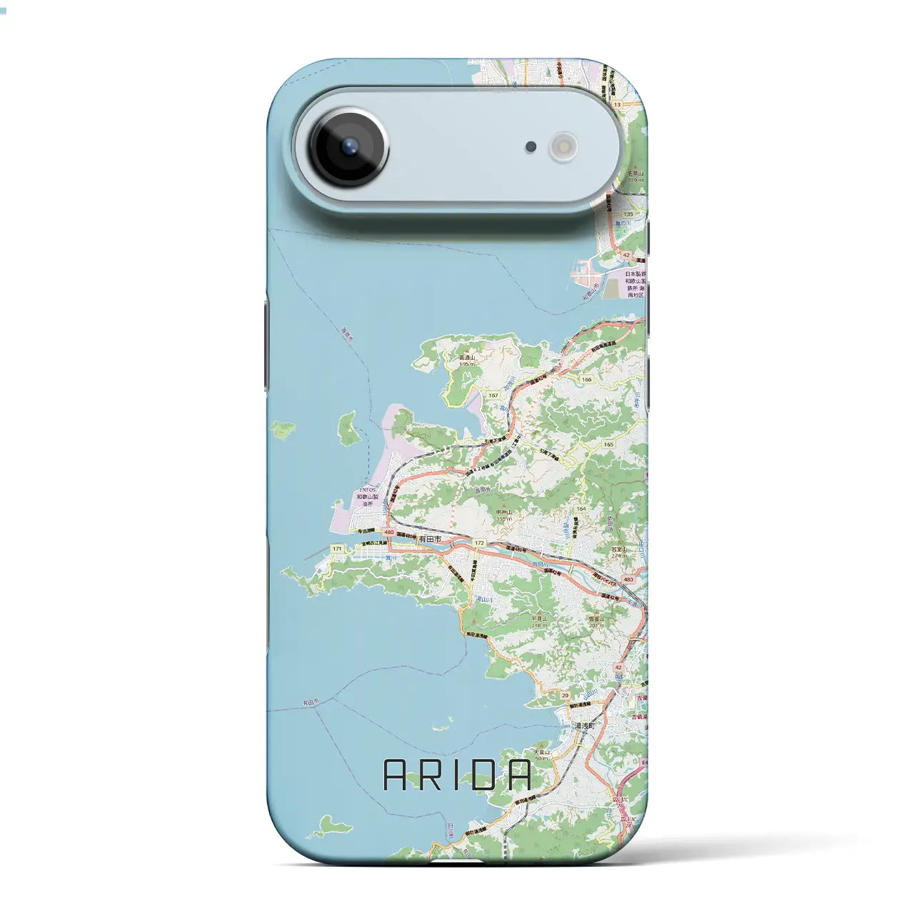 【有田（和歌山県）】地図柄iPhoneケース（バックカバータイプ）