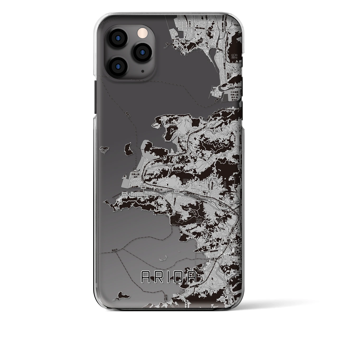 【有田（和歌山県）】地図柄iPhoneケース（クリアタイプ）