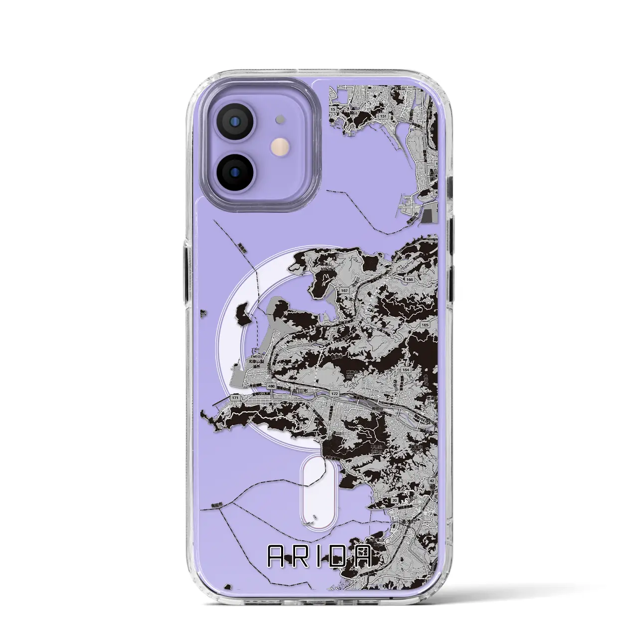 【有田（和歌山県）】地図柄iPhoneケース（MagSafeタイプ）