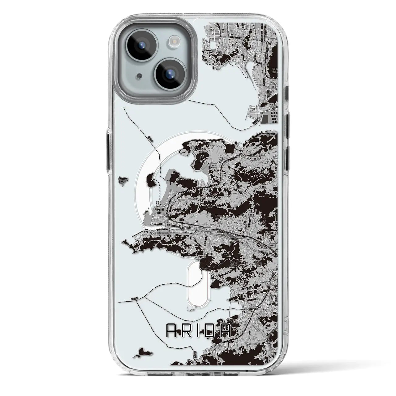 【有田（和歌山県）】地図柄iPhoneケース（MagSafeタイプ）