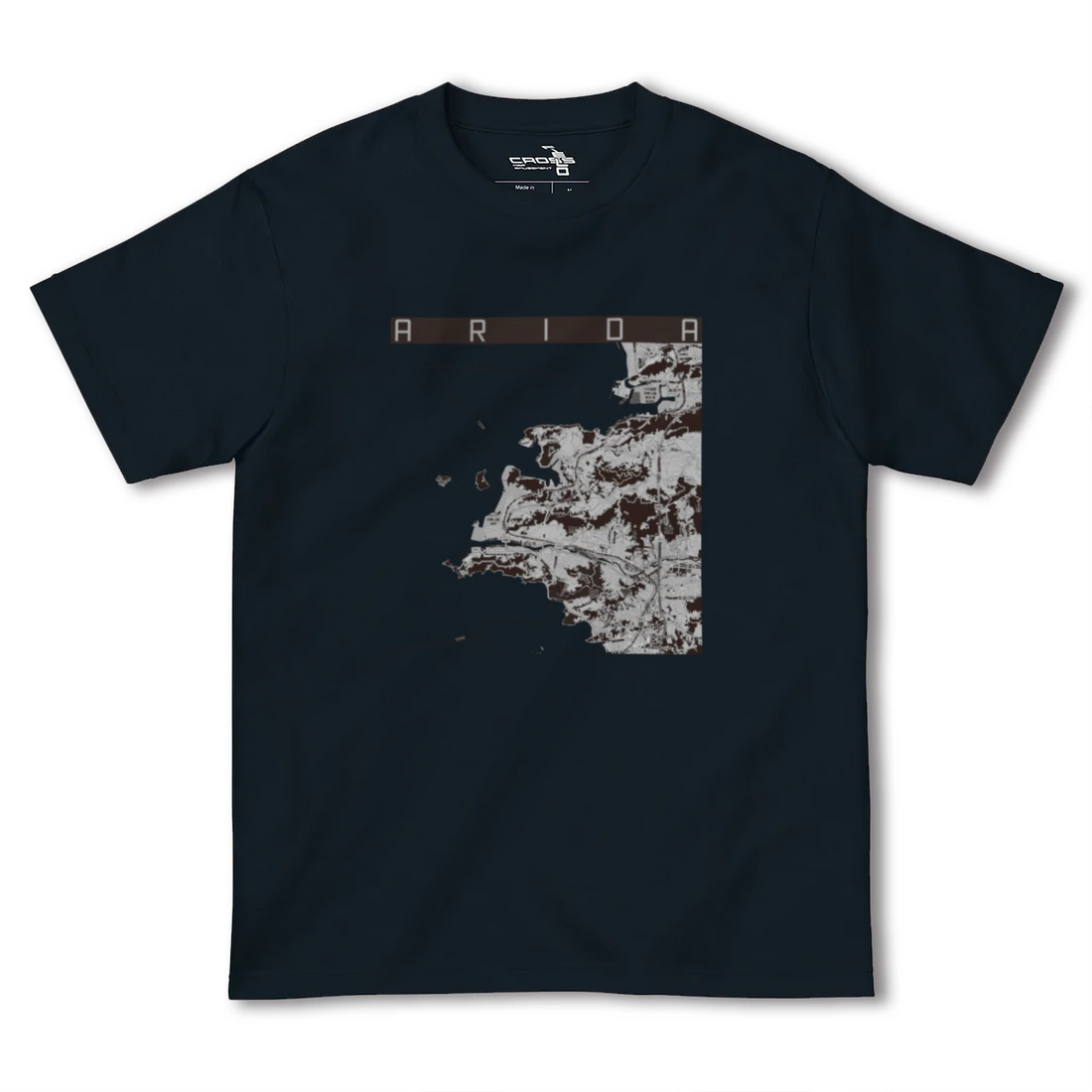 【有田（和歌山県）（和歌山県）】地図柄ヘビーウェイトTシャツ