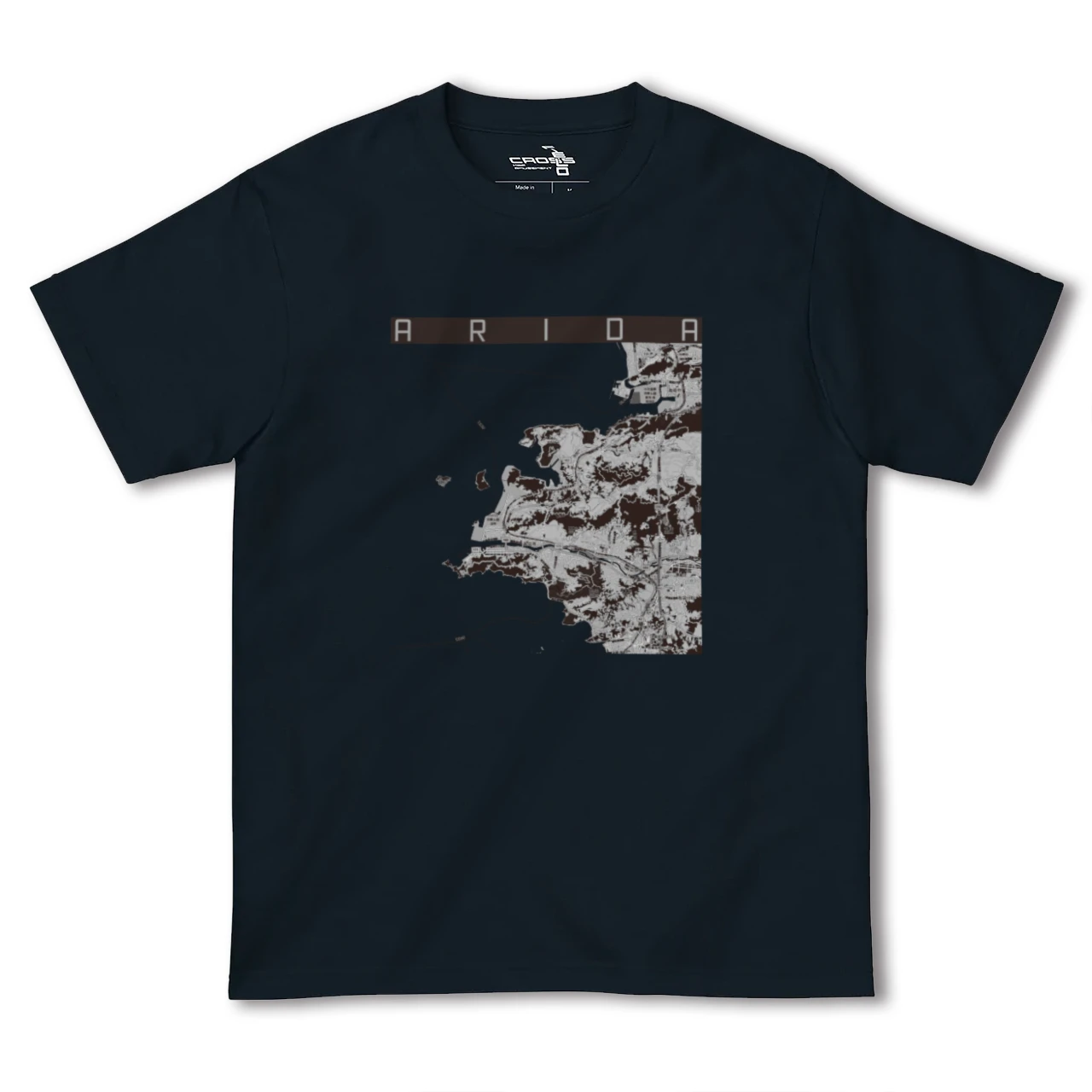 【有田（和歌山県）（和歌山県）】地図柄ヘビーウェイトTシャツ