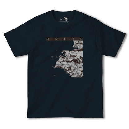 【有田（和歌山県）（和歌山県）】地図柄ヘビーウェイトTシャツ