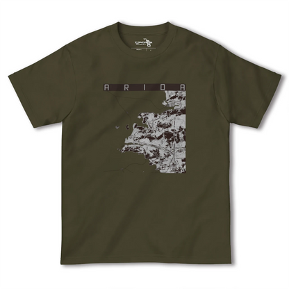 【有田（和歌山県）（和歌山県）】地図柄ヘビーウェイトTシャツ