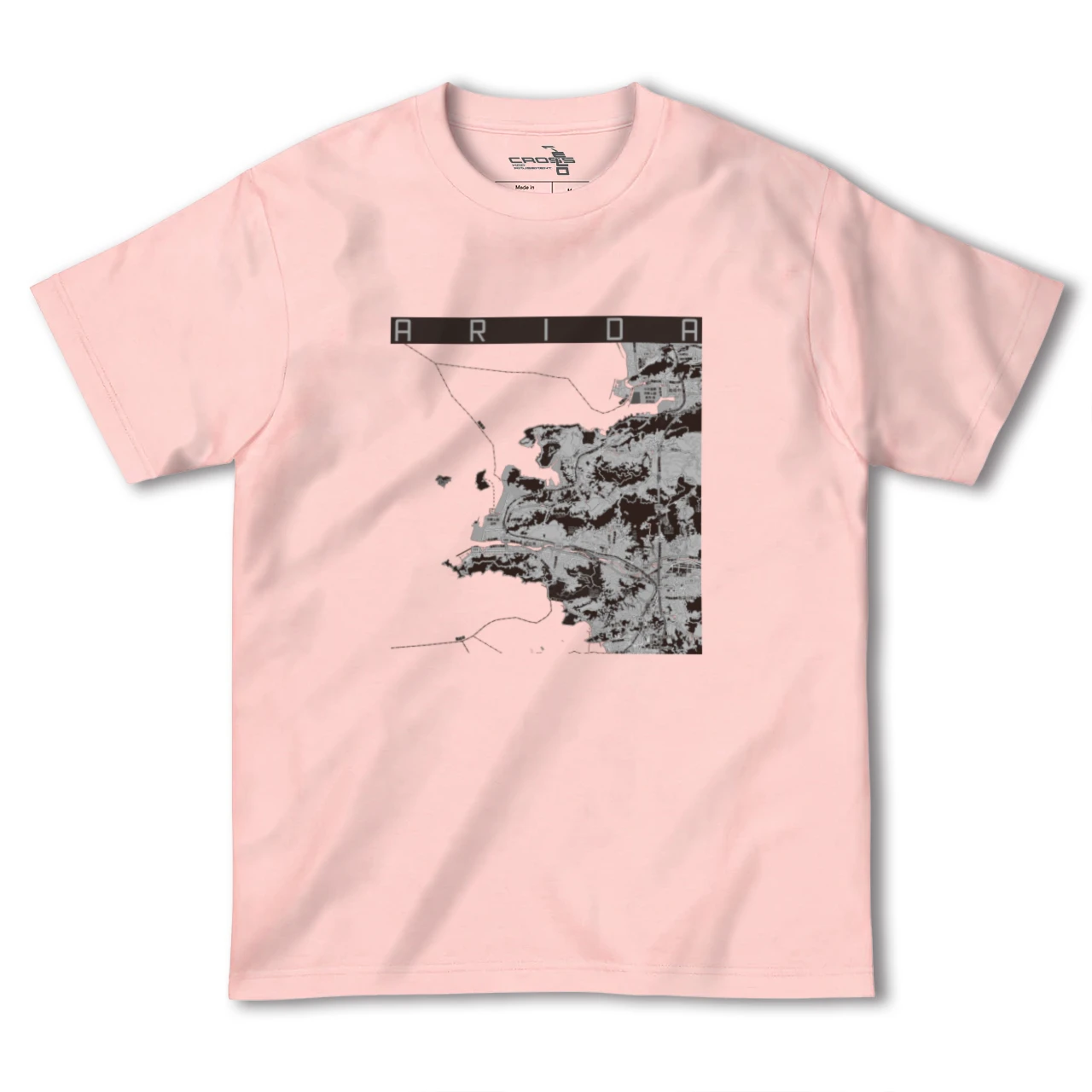 【有田（和歌山県）（和歌山県）】地図柄ヘビーウェイトTシャツ