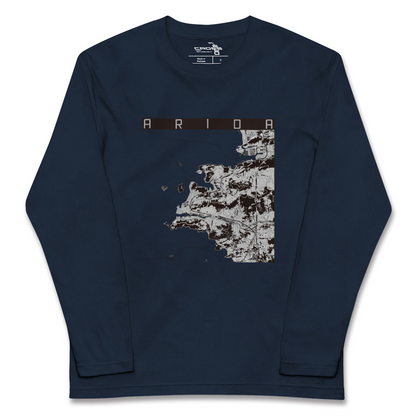 【有田（和歌山県）（和歌山県）】地図柄ロングスリーブTシャツ