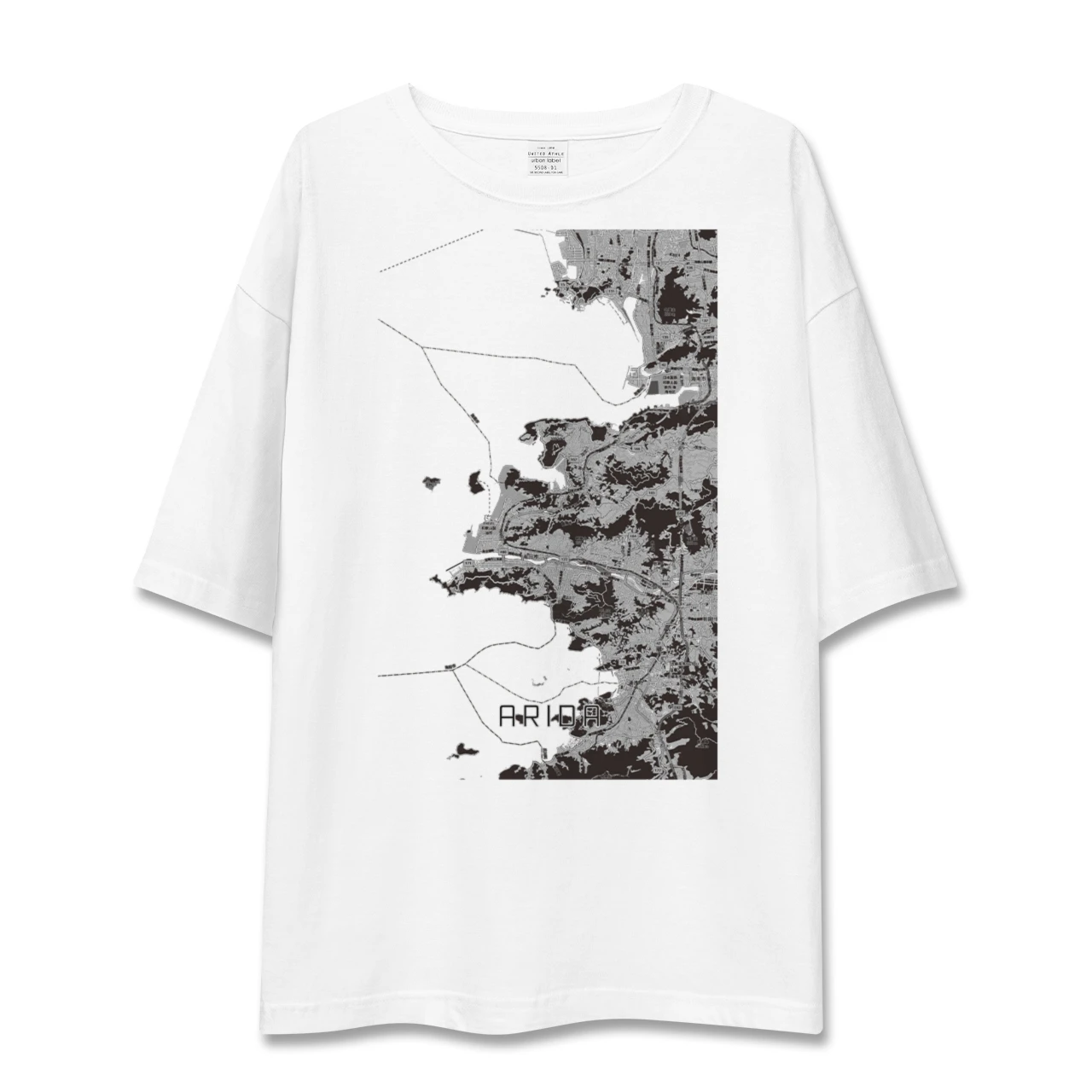 【有田（和歌山県）（和歌山県）】地図柄ビッグシルエットTシャツ
