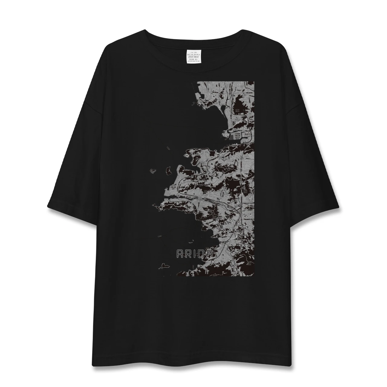 【有田（和歌山県）（和歌山県）】地図柄ビッグシルエットTシャツ