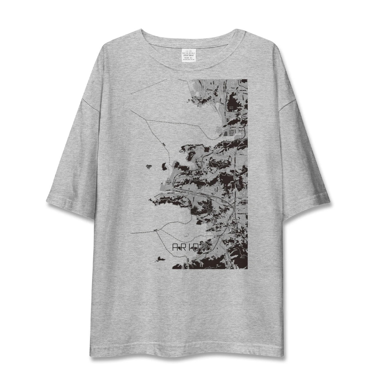 【有田（和歌山県）（和歌山県）】地図柄ビッグシルエットTシャツ