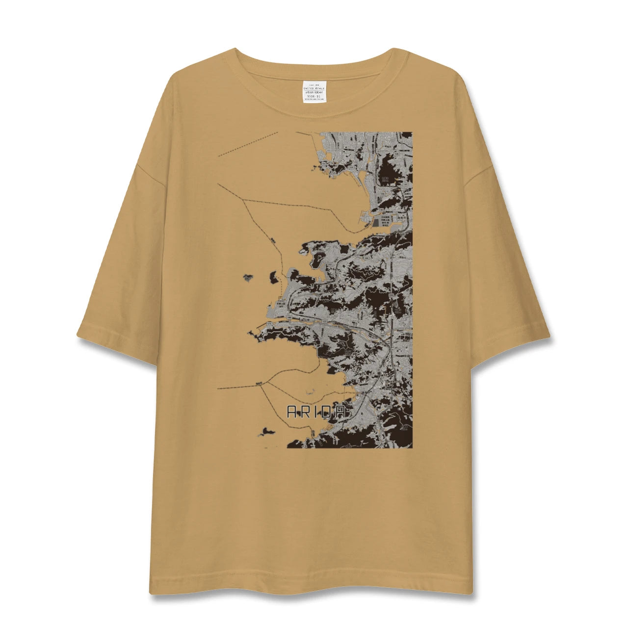 【有田（和歌山県）（和歌山県）】地図柄ビッグシルエットTシャツ