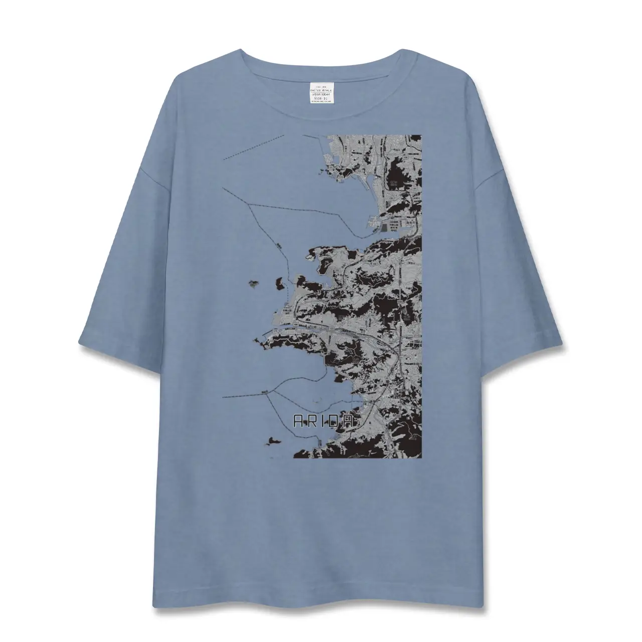 【有田（和歌山県）（和歌山県）】地図柄ビッグシルエットTシャツ