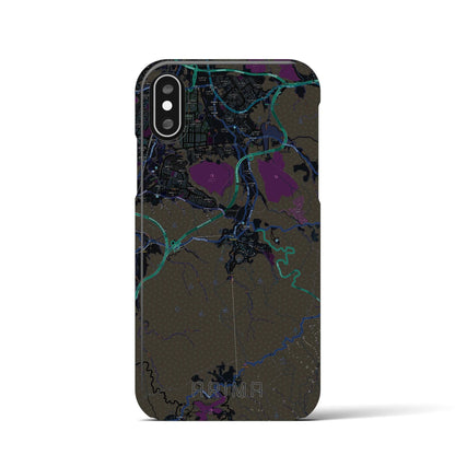 【有馬（兵庫県）】地図柄iPhoneケース（バックカバータイプ）